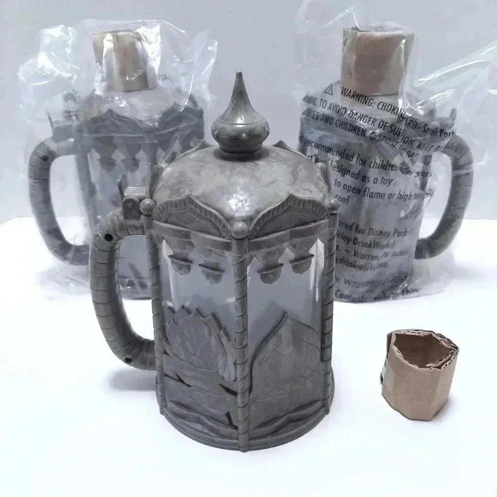 Disney parks animal kingdom Lotus Blossom Stein Lantern Mug Brand New Lot Of 3